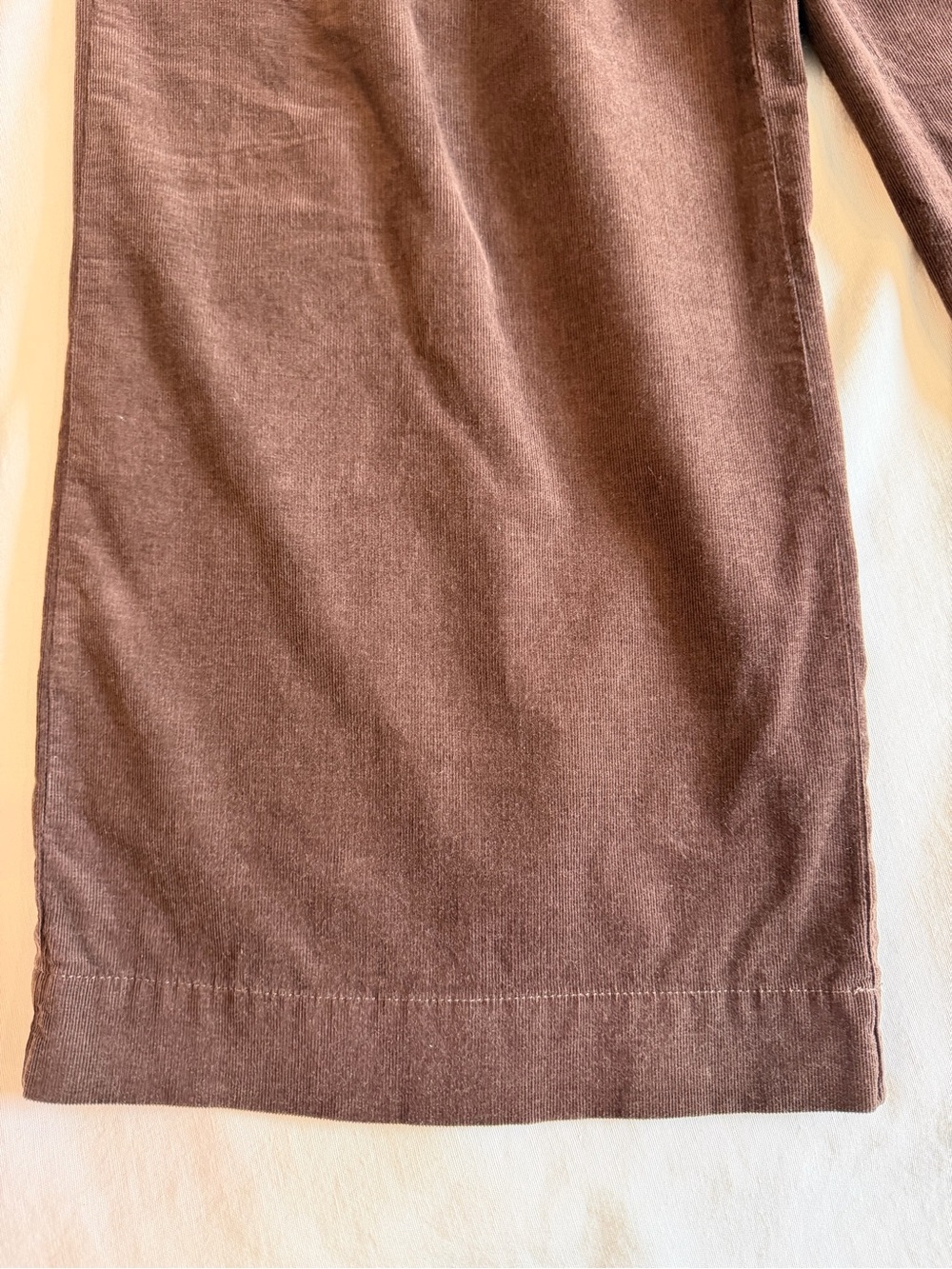 LOFT Pull-On Brown Corduroy Wide Leg Pants Size Small - Picture 2 of 7